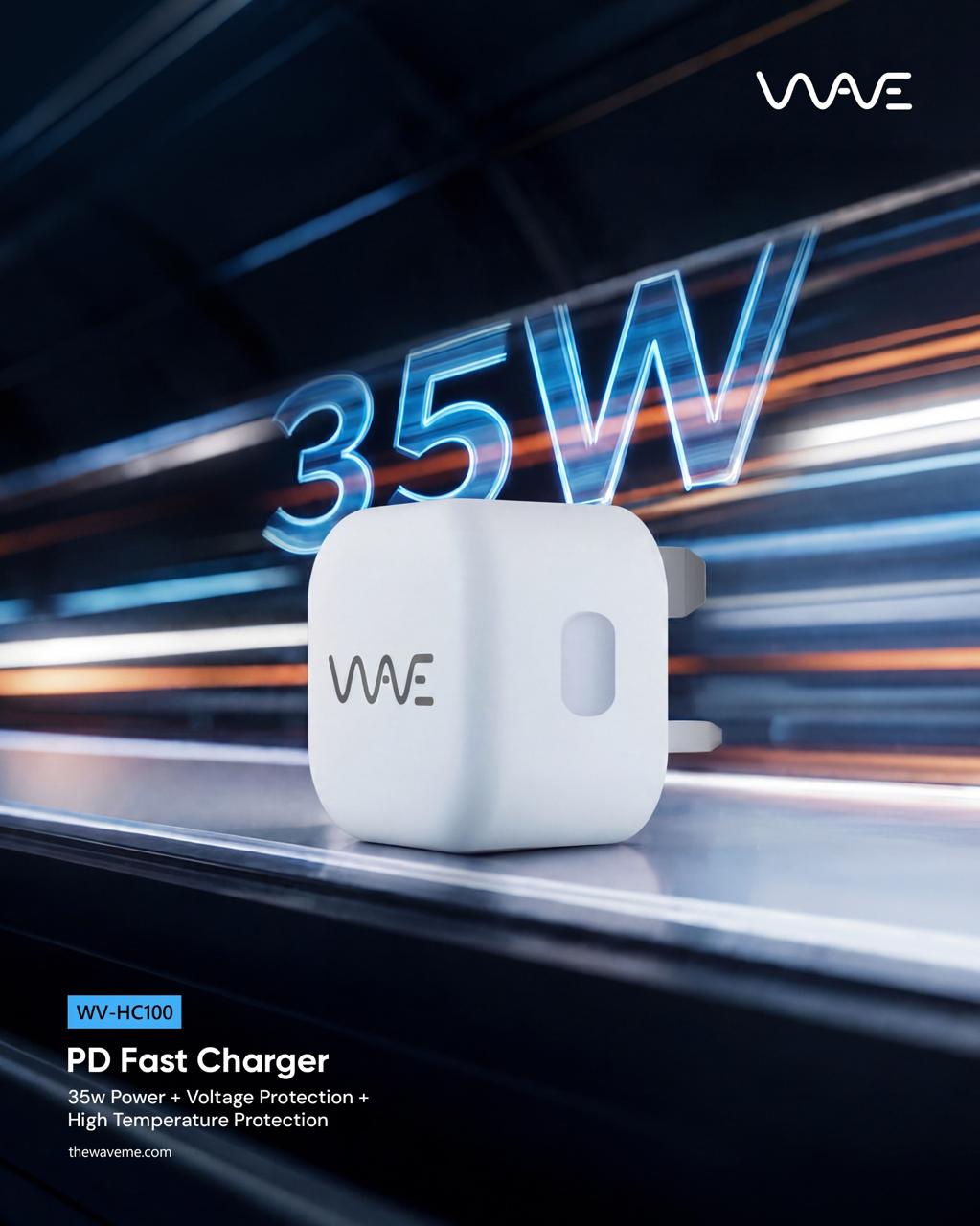 Wave PD Fast Charger 35W - Visilex Trading UAE